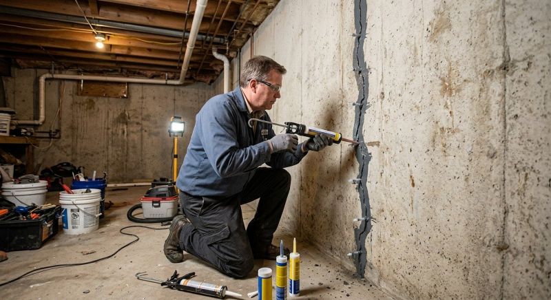 Basement Crack Repair in Palm Beach Gardens, FL