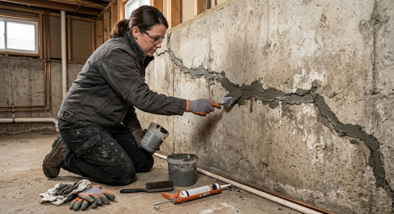 Cracked Basement Floor Repair in Palm Beach Gardens, FL