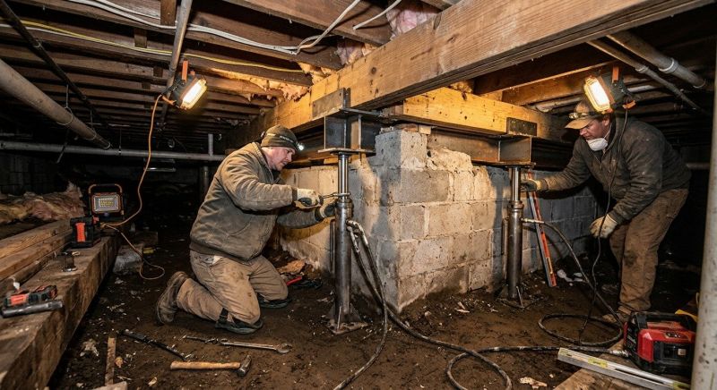 Crawl Space Leveling in Palm Beach Gardens, FL