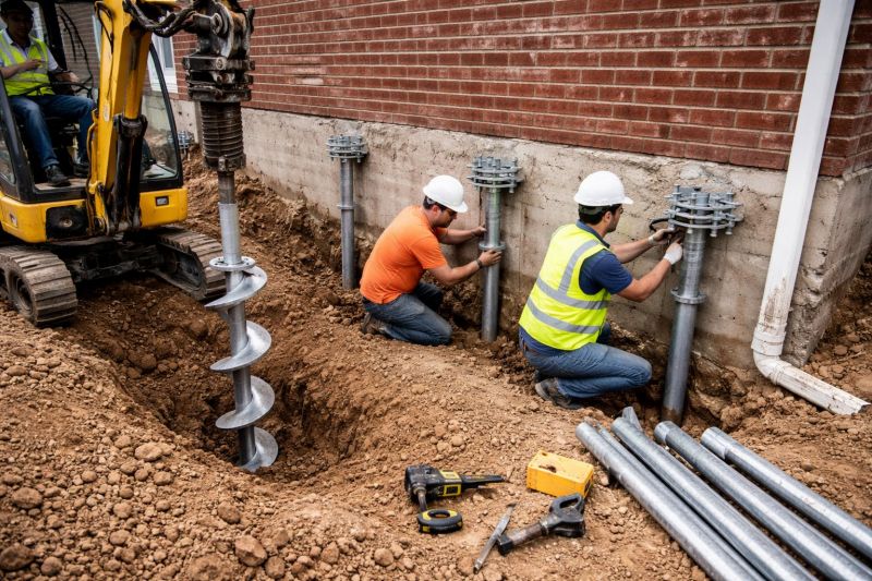Helical Piers Installation in Palm Beach Gardens, FL