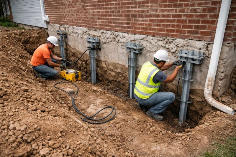 Helical Piers Installation in Palm Beach Gardens, FL