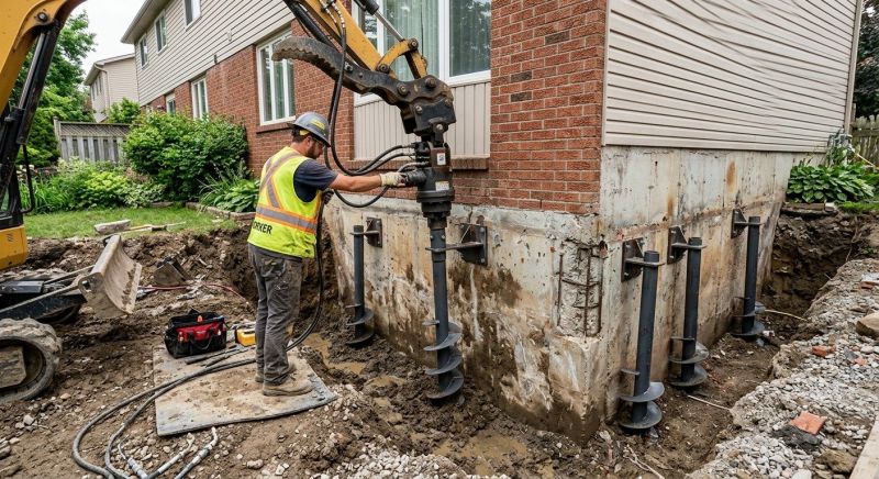 Helical Pile Installation in Palm Beach Gardens, FL