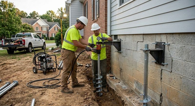 Helical Pile Installation in Palm Beach Gardens, FL